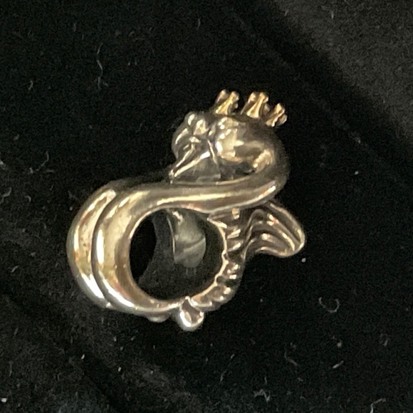 Pandora two tone Swans charm with 14k crowns - Picture 4 of 7